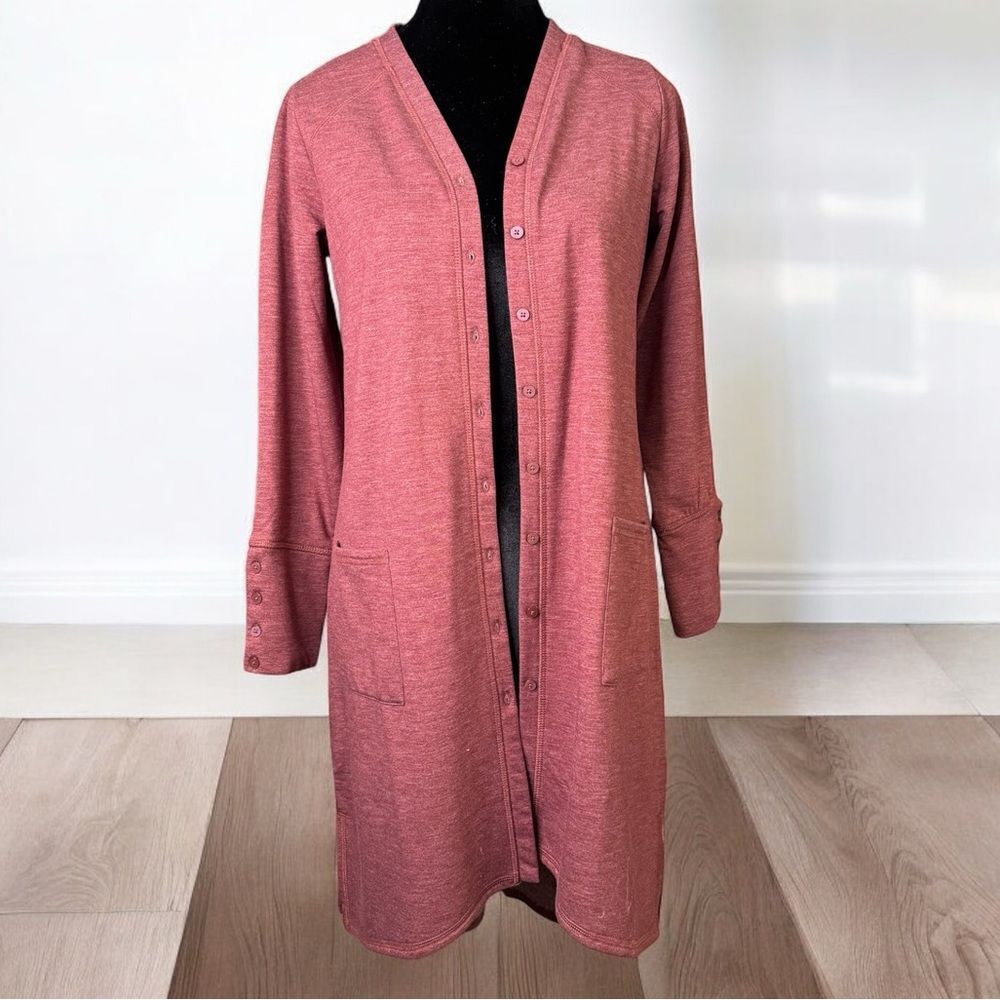 LOGO Long Button Down Cardigan XXSP